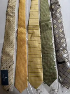 イエロー系ネクタイ5本セット