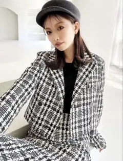 RESEXXY ツイードショートジャケット