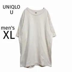UNIQLOU ユニクロ クルーネックT 半袖 ベージュ XL ビッグシルエット