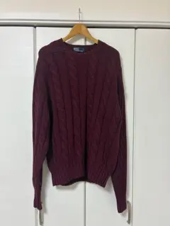 Polo by Ralph Lauren ケーブルニットセーター L