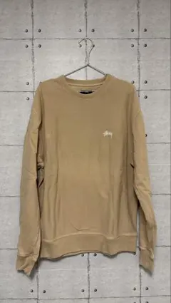 【大人気】STUSSY クルーネック スウェット ベージュ