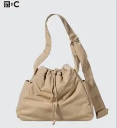 UNIQLO ユニクロC　ソフトパフィーショルダーバッグ　ベージュ