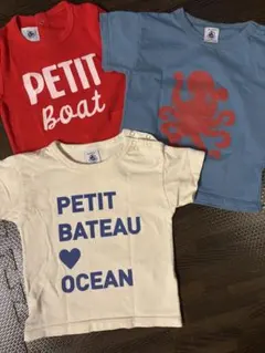 PETIT BATEAU 半袖Tシャツ 3枚セットのサムネイル