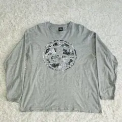 OLD STUSSY ロンT L メキシコ製 両面ビッグロゴ フェード