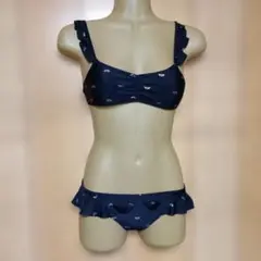 女の子用フリル付きビキニ水着 8−9 サイズ