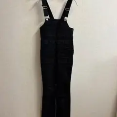 ユーバイスピックアンドスパブラックデニムサロペット