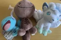 ポケモン ぬいぐるみセット ウパー　パルデアウパー　アローラロコン