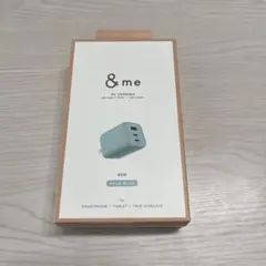 &me AC Charger 65W ペールブルー