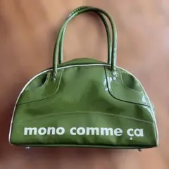 mono comme ça グリーン ボストンバッグ　コムサ　バック