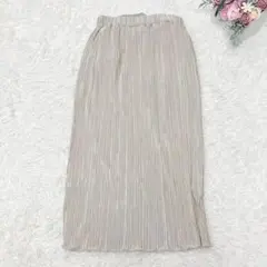 8350 アースミュージック＆エコロジー プリーツスカート シンプル ベーシック