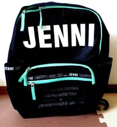 JENNI リュック ブラック ミントグリーンのサムネイル