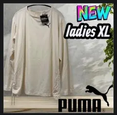 PUMAプーマ 長袖 機能Tシャツ LS シャーリング付 レディースXL 新品のサムネイル