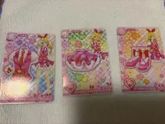 アイカツ ピンクステージコーデ 3枚セット　アイカツアンコール　星宮いちご