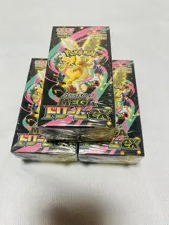 シュリンク付きポケモンカードゲーム MEGAドリームEX 3箱セット
