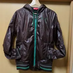 【美品✨️】PUMA フード付きナイロンジャケット L ブラウン