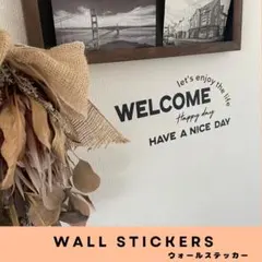 WELCOME ウォールステッカー　⑥