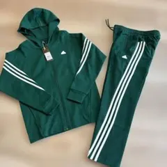 【adidas】　アディダス　セットアップ　グリーン　160