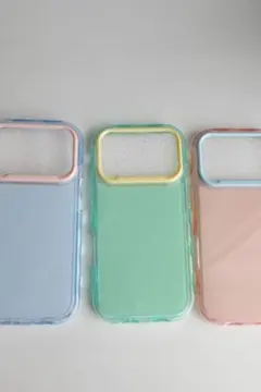 グリーン iPhone17 Pro ケース 新品未使用 クリア 韓国風 透明感のサムネイル