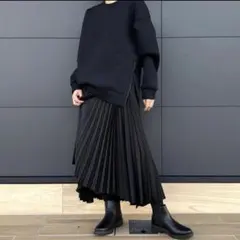 UNIQLO× Theoryプリーツラップスカート　ブラック　セオリー