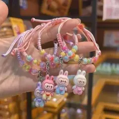 ラブブチャームデコパブレスレット4個セット