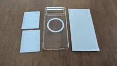 Pixcel7透明ソフトケース+保護フィルム１枚