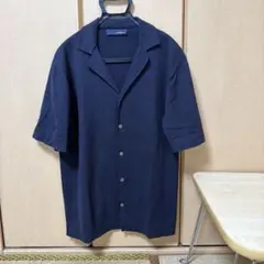 LARDINI ラルディーニ ニットシャツ ネイビー　50 コットンのサムネイル