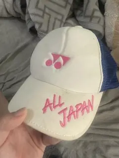 YONEX ホワイトキャップ YOS25068 記念グッズ YONEX ALL JAPAN キャップ ホワイト - メルカリ