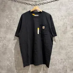 新品未使用 Carhartt カーハート ポケットTシャツ Mサイズ ロゴ 黒