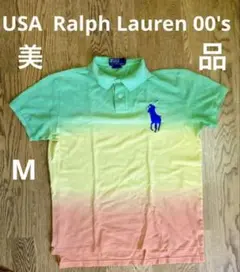 レア USラルフローレン ビックポニー グラデーション ポロシャツ