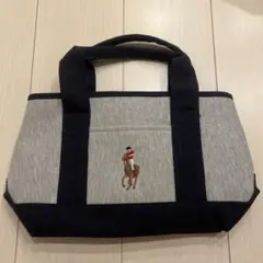 Polo Ralph Lauren ラルフローレン ミニ　トートバッグ グレー