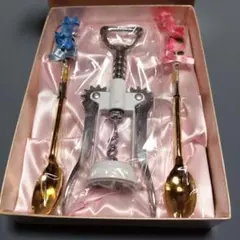 コルクスクリューとスプーンセット