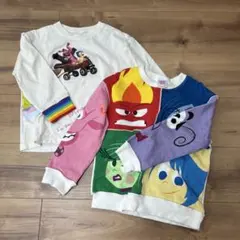 INSIDEHEAD 長袖Tシャツ 裏毛スウェット110cm 2点セット