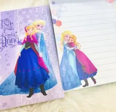 アナと雪の女王 メモ帳 2014年 アナ エルサ オラフ イラスト