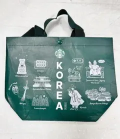 韓国限定　激レア 新作 韓国スタバ コリア リユーザブルバッグ　グリーン