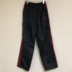 90s adidas ナイロン パンツ ビンテージ トレフォイル アディダス 黒