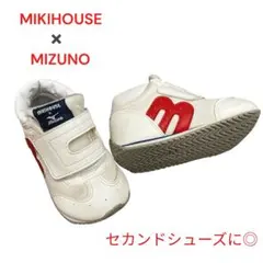 ベビーシューズ　ミキハウス　ミズノ　通園用　公園用　白　キッズシューズ　13cm