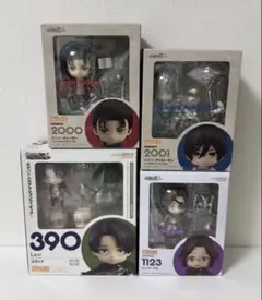 進撃の巨人 ねんどろいど フィギュア エレン ミカサ リヴァイ ハンジ セット