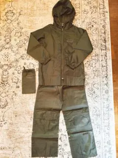 OUTDOOR アウトドア　レインスーツ140 カーキ色