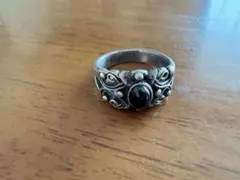 オニキス メンズ リング カレッジsilver925 19 シルバー 十字架 - メルカリ
