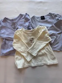 【美品】90 女の子 長袖トップス まとめ売り petit main 3点