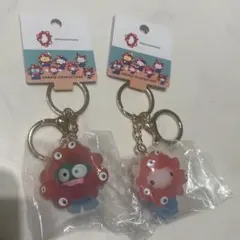 大阪万博サンリオミャクミャク立体マスコットクリアキーホルダーハンギョドン キティ