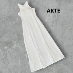 AKTE カップイン　アメリカンスリーブ　ワンピース　WHITEのサムネイル