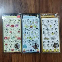 PEANUTS ボンボンドロップシール 3枚セット