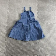 mezzo piano ジャンバースカート デニムブルー