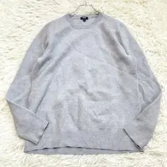 1525 良品✨ユニクロ 長袖ニット 綺麗め メンズM ハイゲージニット