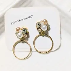 S-29　ハンドメイド☆ビジューピアス／イヤリング