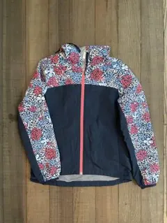 ルコック　花柄フード付きマウンテンパーカー S