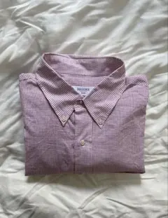 BROOKS 赤と白のチェック柄シャツ