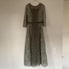 Callarus カラルス 総レース ロングワンピース パーティードレス M