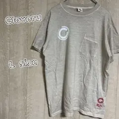 USA製　クローバル　ポケT プリント半袖Tシャツ　L